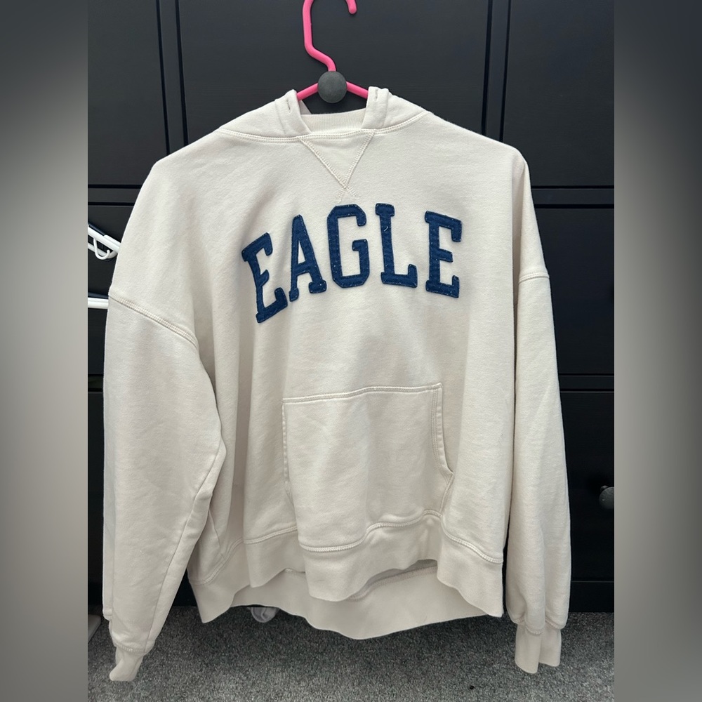 Small american eagle white hoodie